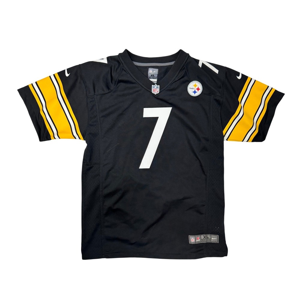 Nike Pittsburgh Steelers Ben Roethlisberger Jersey Kids XL 18/20 Black NFL #7